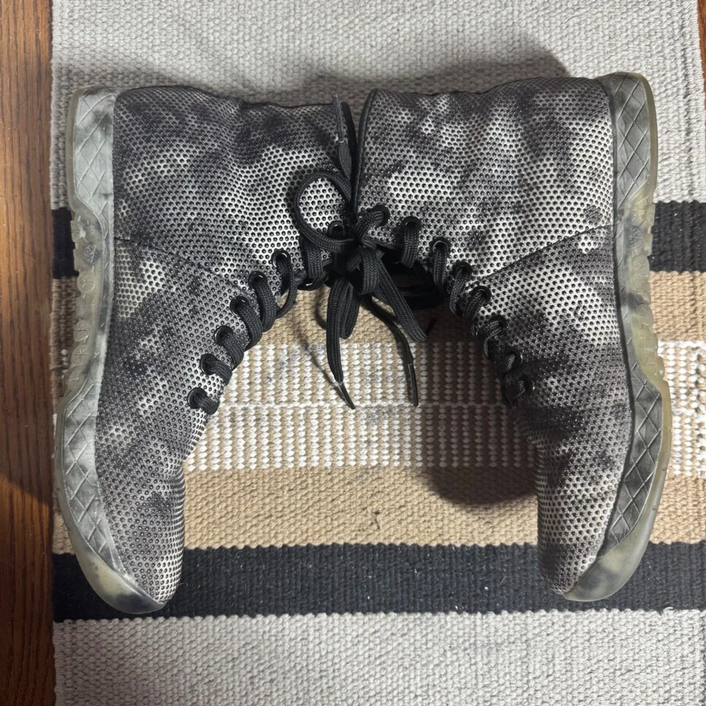 NOBULL High-Top Trainer Grey Heather Camo SuperFabric Sneakers Womens 8